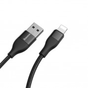Baseus 2-in-1 Dual Output Cable - USB-C с USB-A накрайник към Lightning кабел за Apple устройства с Lightning порт (100 см) (черен) 3