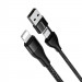 Baseus 2-in-1 Dual Output Cable - USB-C с USB-A накрайник към Lightning кабел за Apple устройства с Lightning порт (100 см) (черен) 2