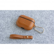 Torrii LuxCraft Leather Case - кожен кейс (естествена кожа) за Apple Airpods Pro (кафяв) 7