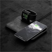 Nomad Base Station Apple Watch Wireless Charging Dock - двойна поставка (пад) с до 7.5W безжично захранване за зареждане на мобилни устройства и зареждане на Apple Watch и Apple Airpods (черен) 7