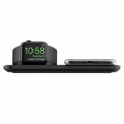 Nomad Base Station Apple Watch Wireless Charging Dock - двойна поставка (пад) с до 7.5W безжично захранване за зареждане на мобилни устройства и зареждане на Apple Watch и Apple Airpods (черен) 1