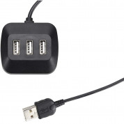 HR GRIP 3-port USB-A Hub - USB-A хъб с 3 USB-A порта (черен)