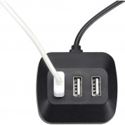 HR GRIP 3-port USB-A Hub - USB-A хъб с 3 USB-A порта (черен) 1