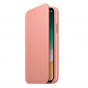 Apple iPhone X Leather Folio Case (pink)