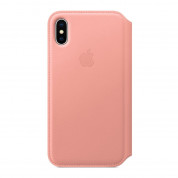 Apple iPhone X Leather Folio Case (pink) 2