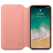 Apple iPhone X Leather Folio Case (pink) 1