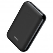 Baseus Mini JA Power Bank - външна батерия 10000 mAh с 2 USB изхода за зареждане на смартфони и таблети (черен)