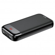 Baseus Mini Cu Power Bank 20000mAh (PPALL-CKU01) - външна батерия с USB и USB-C изходи за зареждане на мобилни устройства (черен) 4