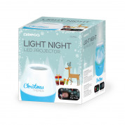 Omega LED Projector Night Light - нощна светлина със зимен проектор за деца (син) 1