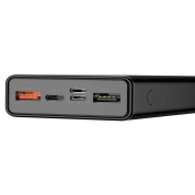 Baseus Mulight Power Bank 20000mAh - външна батерия с два USB изхода и USB-C изход за зареждане на мобилни устройства (черен) 3