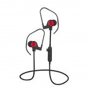Platinet In-Ear Bluetooth 4.2 + MicroSD Earphones PM1062 - безжични спортни блутут слушалки за мобилни устройства (червен)