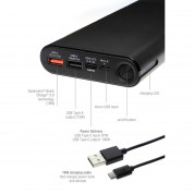 4smarts Power Bank VoltHub Enterprise 20000mAh Power Delivery 100W & Quick Charge 3.0 (black) 3