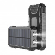 4smarts Solar Power Bank Rugged TitanPack Slim 20,000mAh - соларна удароустойчива външна батерия с 5xUSB изхода, компас и фенер 