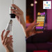 Philips Hue White And Colour Ambiance 9W E27 Single Bulb - единична лампа E27 с бяла и цветна светлина за безжично управляемо осветление за iOS и Android устройства  4