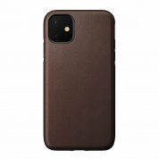 Nomad Leather Rugged Case - кожен (естествена кожа) кейс за iPhone 11 (кафяв)