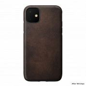 Nomad Leather Rugged Case - кожен (естествена кожа) кейс за iPhone 11 (кафяв) 5