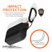 Urban Armor Gear Soft Touch Waterproof Silicone Hang Case - водо и удароустойчив силиконов калъф с карабинер за Apple Airpods Pro (черен-оранжев) 8