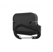 Urban Armor Gear Soft Touch Waterproof Silicone Hang Case - водо и удароустойчив силиконов калъф с карабинер за Apple Airpods Pro (черен) 5