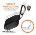 Urban Armor Gear Soft Touch Waterproof Silicone Hang Case - водо и удароустойчив силиконов калъф с карабинер за Apple Airpods Pro (черен) 7