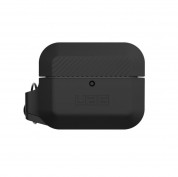 Urban Armor Gear Soft Touch Waterproof Silicone Hang Case for Apple Airpods Pro (black) 4