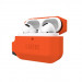 Urban Armor Gear Soft Touch Waterproof Silicone Hang Case - водо и удароустойчив силиконов калъф с карабинер за Apple Airpods Pro (оранжев) 2