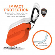 Urban Armor Gear Soft Touch Waterproof Silicone Hang Case - водо и удароустойчив силиконов калъф с карабинер за Apple Airpods Pro (оранжев) 8