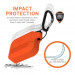 Urban Armor Gear Soft Touch Waterproof Silicone Hang Case - водо и удароустойчив силиконов калъф с карабинер за Apple Airpods Pro (оранжев) 9