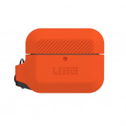 Urban Armor Gear Soft Touch Waterproof Silicone Hang Case for Apple Airpods Pro (orange) 3