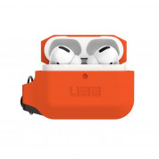 Urban Armor Gear Soft Touch Waterproof Silicone Hang Case for Apple Airpods Pro (orange) 2