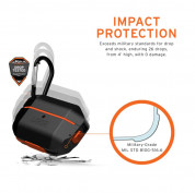 Urban Armor Gear Hardcase Hang Case for Apple Airpods Pro (black-orange) 8