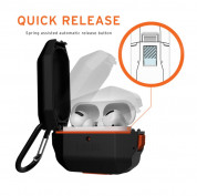 Urban Armor Gear Hardcase Hang Case for Apple Airpods Pro (black-orange) 10