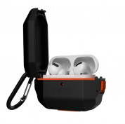 Urban Armor Gear Hardcase Hang Case for Apple Airpods Pro (black-orange) 2