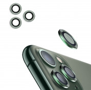 4smarts Second Glass Pro Camera Set for Apple iPhone 11 Pro, 11 Pro Max (midnight green)