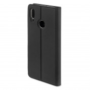 4smarts Flip Case URBAN Lite  - кожен калъф с поставка и отделение за кр. карта за Huawei P smart (2019) (черен) 3