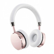 Satechi Wireless On-Ear Headphones - безжични слушалки с микрофон и управление на звука (розово злато)