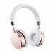 Satechi Wireless On-Ear Headphones - безжични слушалки с микрофон и управление на звука (розово злато) 1