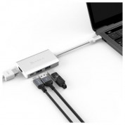 Adam Elements Casa Hub A01m - USB-C хъб с 2 USB изхода, USB-C PD порт и HDMI за устройства с USB-C порт (сребрист) 2