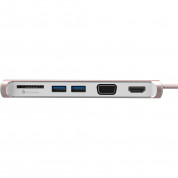 Adam Elements Casa Hub A03 - USB-C хъб с 2 USB изхода, HDMI порт, VGA порт и четец за карти памет за устройства с USB-C порт (златист) 2