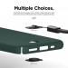 Elago Slim Fit Strap Case - качествен поликарбонатов кейс с каишка за китката за iPhone 11 (тъмнозелен) 4