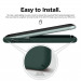Elago Slim Fit Strap Case - качествен поликарбонатов кейс с каишка за китката за iPhone 11 (тъмнозелен) 3