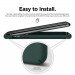 Elago Slim Fit Strap Case - качествен поликарбонатов кейс с каишка за китката за iPhone 11 Pro (тъмнозелен) 3