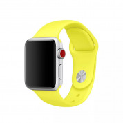 Apple Watch Sport Band Flash - оригинална силиконова каишка за Apple Watch 38мм, 40мм (жълт)