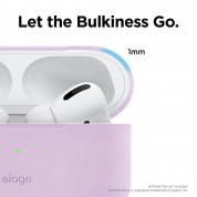 Elago Airpods Slim Basic Silicone Case - тънък силиконов калъф за Apple Airpods Pro (лилав) 1