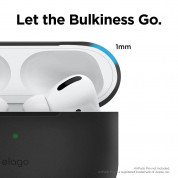 Elago Airpods Slim Basic Silicone Case - тънък силиконов калъф за Apple Airpods Pro (черен) 1