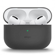 Elago Airpods Slim Basic Silicone Case - тънък силиконов калъф за Apple Airpods Pro (тъмносив)