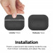 Elago Airpods Slim Basic Silicone Case - тънък силиконов калъф за Apple Airpods Pro (тъмносив) 4