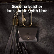 Elago Airpods Pro Leather Case - кожен калъф (ествествена кожа) за Apple Airpods Pro (черен)  1