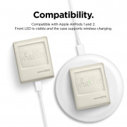 Elago Airpods Retro AW3 Silicone Case - силиконов калъф за Apple Airpods и Apple Airpods 2 (бял)  4