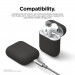Elago Airpods Skinny Silicone Case - тънък силиконов калъф за Apple Airpods и Apple Airpods 2 (черен)  6