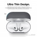 Elago Airpods Skinny Silicone Case - тънък силиконов калъф за Apple Airpods и Apple Airpods 2 with Wireless Charging Case (тъмносив)  2